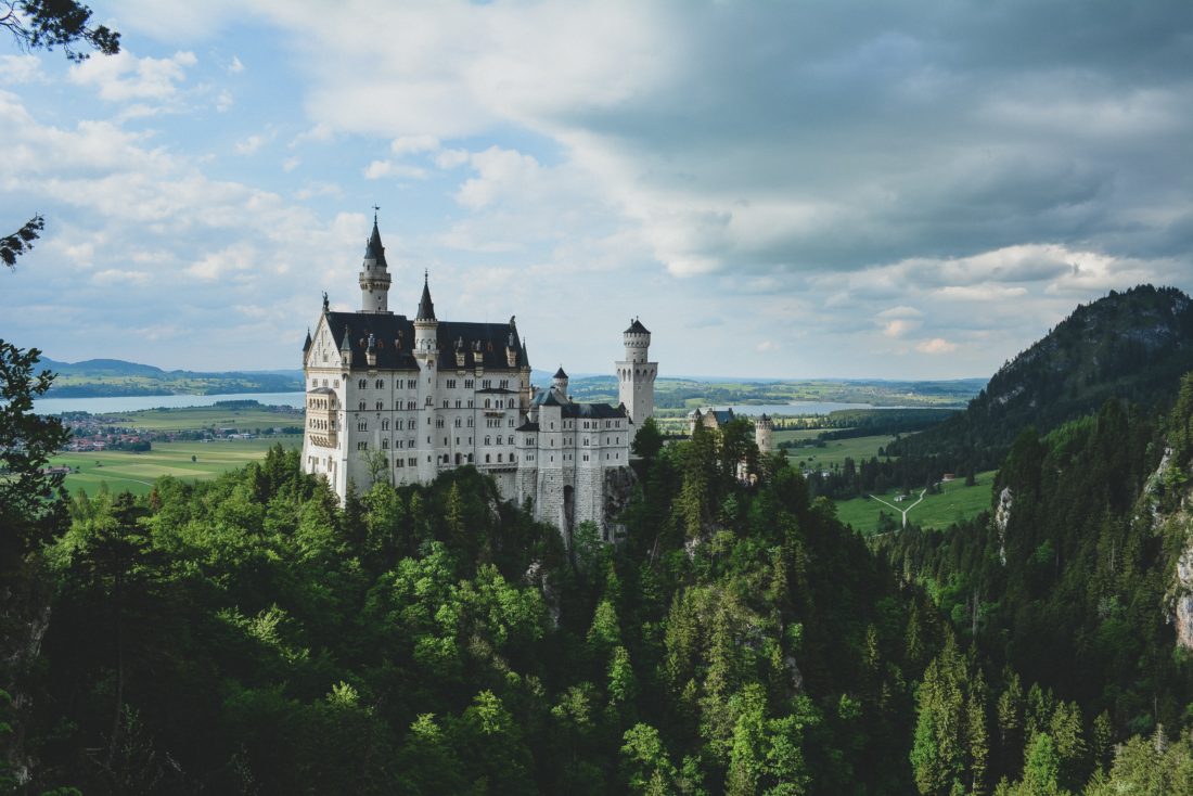 German castle in the forest