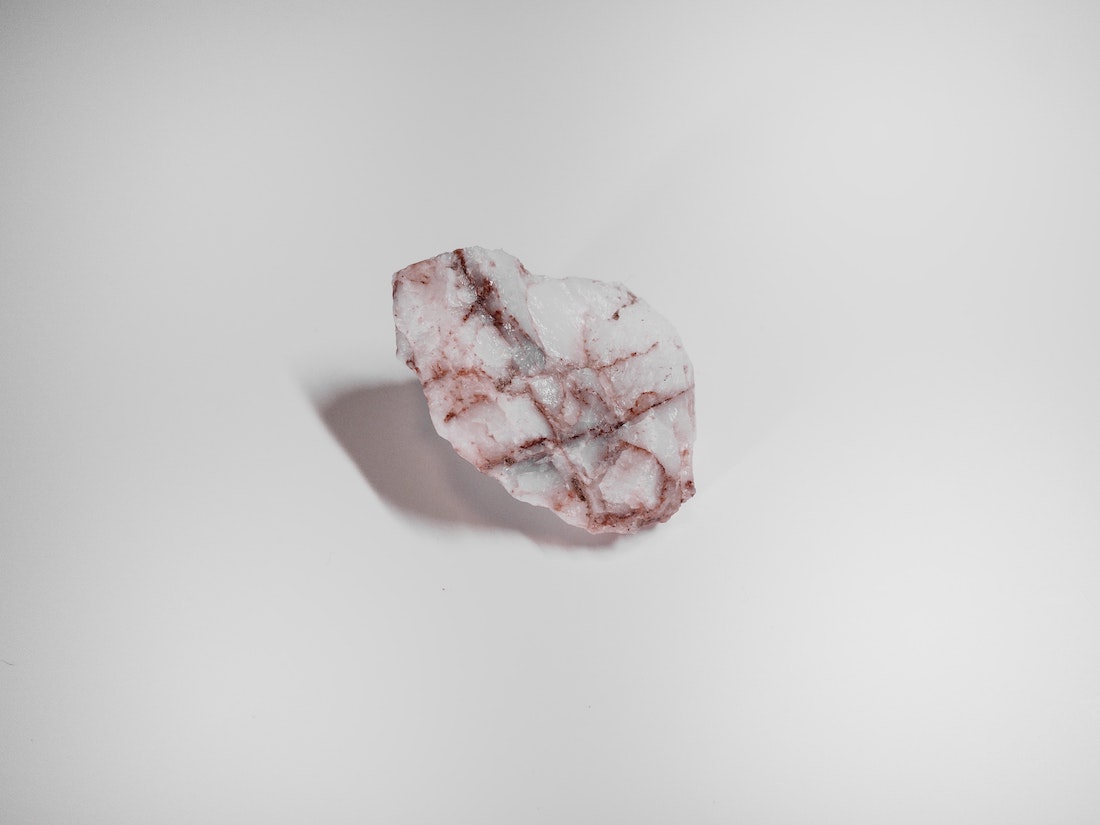 pink and white crystal